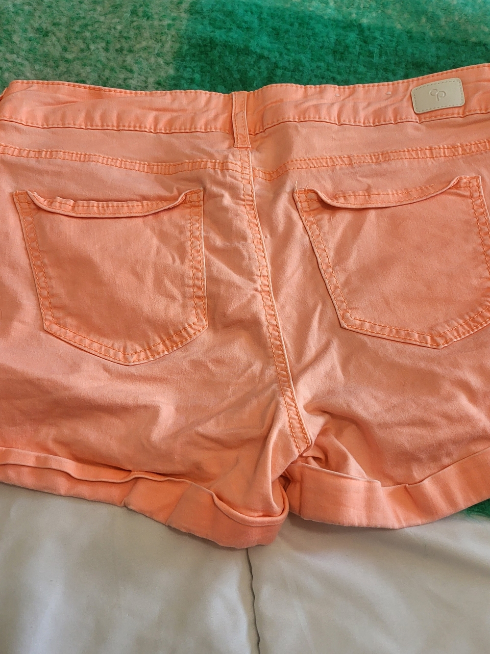 Celebrity Pink Coral Cotton Blend Women’s Shorts - Picture 5 of 6